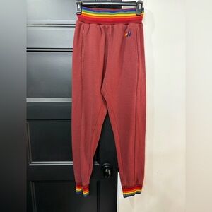 Aviator Nation Maroon Joggers